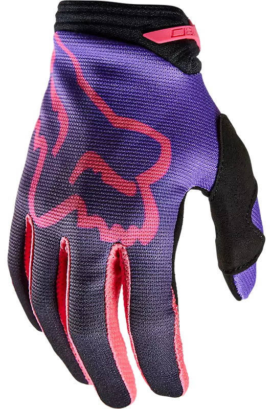 GUANTE SIN PROTECCION FOX WMNS 180 TOXSYK NEGRO ROSADO