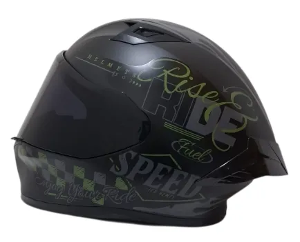 CASCO INTEGRAL ICH 503 FINYKIT NEGRO VERDE OSCURO GRIS MATE VISOR NEGRO (S)