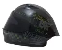 CASCO INTEGRAL ICH 503 FINYKIT NEGRO VERDE OSCURO GRIS MATE VISOR NEGRO