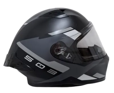 CASCO INTEGRAL ICH 503 NASUS NEGRO GRIS OSCURO GRIS MATE VISOR TRANSPARENTE (S)
