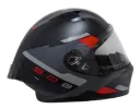 CASCO INTEGRAL ICH 503 NASUS NEGRO GRIS OSCURO ROJO MATE VISOR TRANSPARENTE