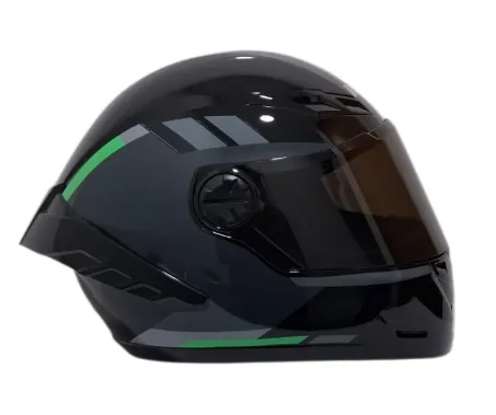CASCO INTEGRAL ICH 501SP HCI NEGRO GRIS OSCURO VERDE BRILLO VISOR NEGRO