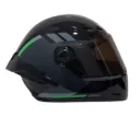 CASCO INTEGRAL ICH 501SP HCI NEGRO GRIS OSCURO VERDE BRILLO VISOR NEGRO