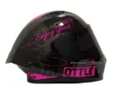 CASCO INTEGRAL ICH 503 FINYKIT NEGRO FUCSIA GRIS BRILLO VISOR NEGRO