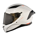 CASCO INTEGRAL SPARTAN PANTHER SOLID BLANCO BRILLO
