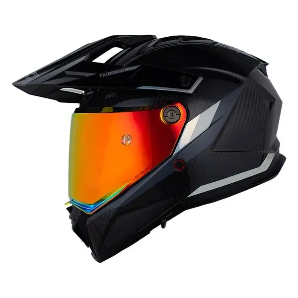 [180410] CASCO MULTIPROPOSITO SHAFT PRO MX480 CARBONO ATLAS NEGRO HOLOGRAFICO SILVER MATE (S)