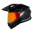 CASCO MULTIPROPOSITO SHAFT PRO MX480 CARBONO ATLAS NEGRO HOLOGRAFICO SILVER MATE