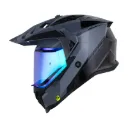 CASCO MULTIPROPOSITO SHAFT MX360 DOBLE VISOR KOSH GRIS OSCURO GRIS OSCURO BRILLO