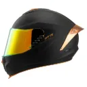 CASCO INTEGRAL FIBRA BYTE STREAM CHROMA ANTRACITE NARANJA MATE VISOR/SPOILER TITANIUM NARANJA