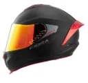 CASCO INTEGRAL FIBRA BYTE STREAM CHROMA NEGRO ROJO MATE VISOR/SPOILER TITANIUM ROJO