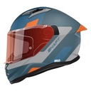 CASCO INTEGRAL SHAFT 522 KRITIK AZUL OSCURO GRIS