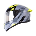 CASCO INTEGRAL SHAFT 522 KRITIK GRIS OSCURO GRIS BRILLO