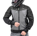 CHAQUETA CON PROTECCION VETROX STREET VERANO NEGRO GRIS CABALLERO