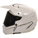 CASCO MULTIPROPOSITO SPARTAN MX803 WOLF DS DOBLE VISOR SOLID A0 BLANCO BRILLO
