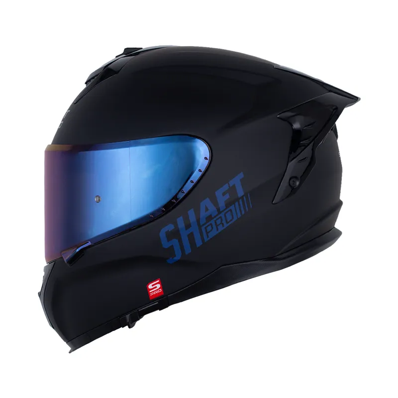 [194365] CASCO INTEGRAL SHAFT PRO 610 DOBLE VISOR SOLID NEGRO AZUL OSCURO MATE (S)