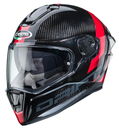 CASCO INTEGRAL CABERG DRIFT EVO CARBON SONIC ANTRACITA ROJO BRILLO