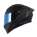 CASCO INTEGRAL X-ONE 500 RS SOLID NEGRO AZUL MATE