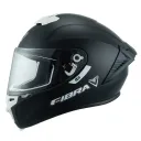 CASCO INTEGRAL FIBRA GIGA 2 STREAM CHROMA NEGRO BLANCO MATE