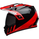 CASCO MULTIPROPOSITO BELL MX-9 ADVENTURE MIPS DASH NEGRO ROJO BRILLO