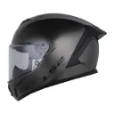 CASCO INTEGRAL LS2 820 JEANS TITANIUM BRILLO VISOR TRANSPARENTE