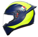 CASCO INTEGRAL AGV K1 TOP SOLELUNA 2018 AZUL AMARILLO FLUOR MATE-INCLUYE PINLOCK