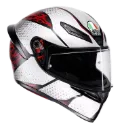 CASCO INTEGRAL AGV K1S SPEEDARMO NEGRO GRIS ROJO MATE