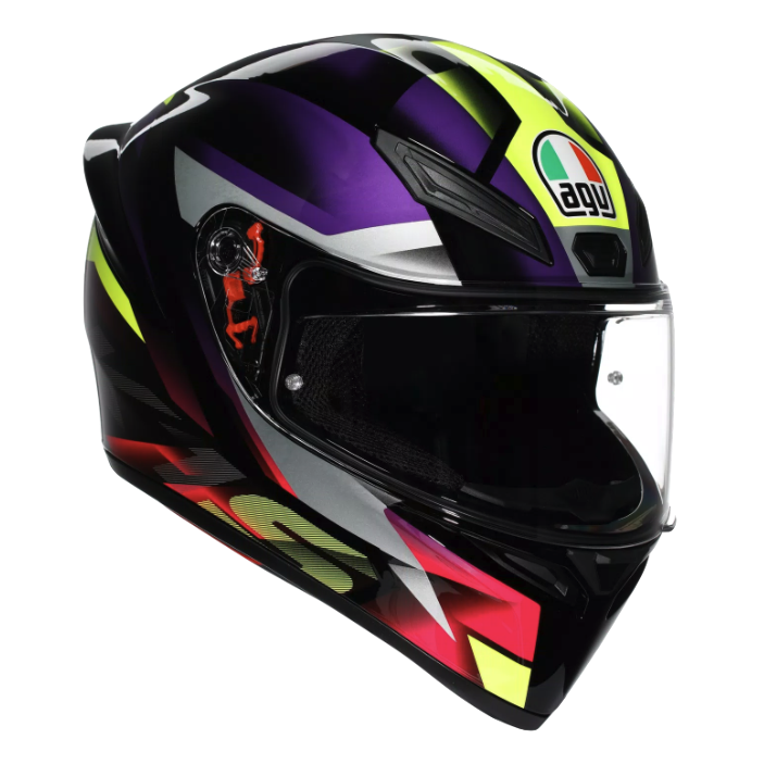 CASCO INTEGRAL AGV K1S FASTLAP MORADO ROSADO BRILLO