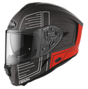 CASCO INTEGRAL AIROH DOBLE VISOR CIRCUIT GRIS NEGRO MATE