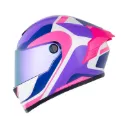 CASCO INTEGRAL X-ONE 500 RS ILHA BLANCO PERLA FUCSIA
