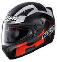 CASCO INTEGRAL NOLAN N-60.5 GEMINI R.D PETRUCCI NEGRO ROJO MATE
