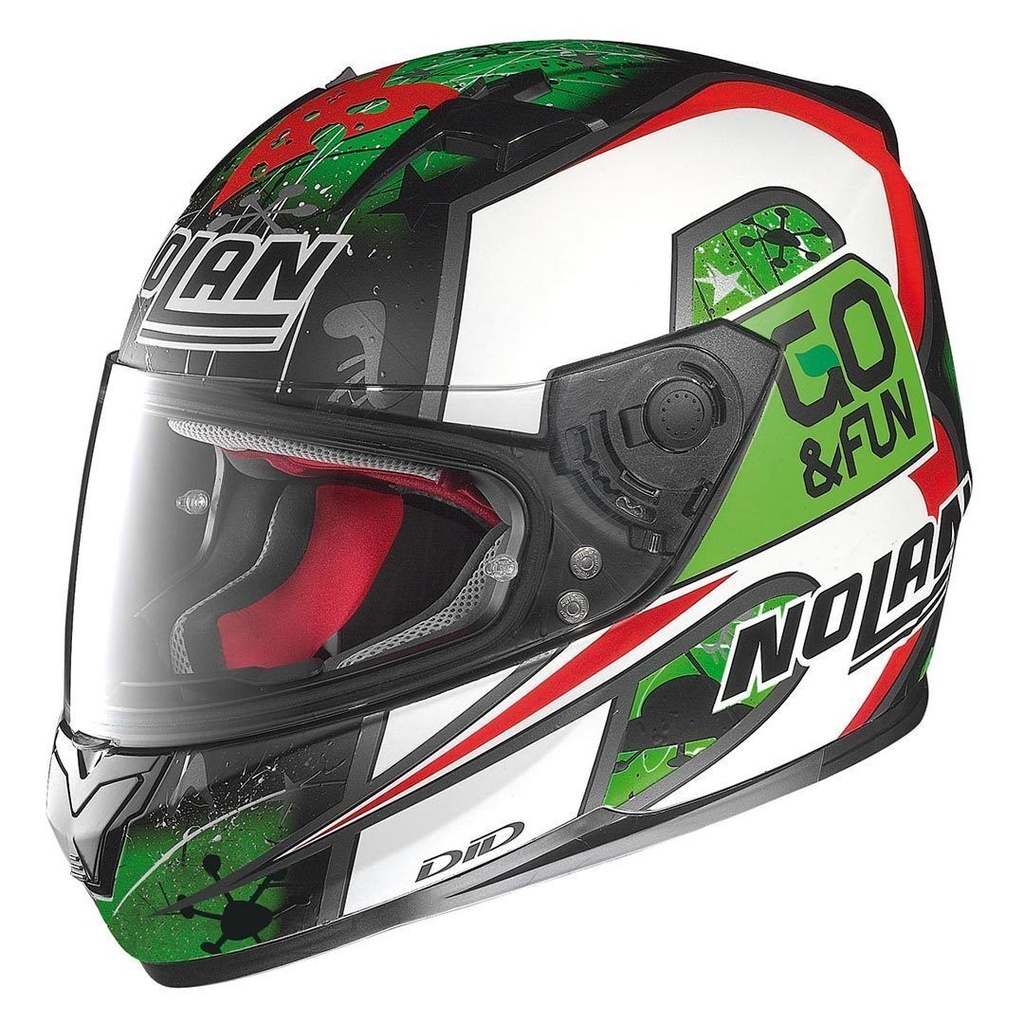CASCO INTEGRAL NOLAN N-60.5 R.D BASTIANINI GRIS VERDE MATE