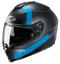CASCO INTEGRAL HJC C70 EURA MC2SF NEGRO AZUL MATE-INCLUYE PINLOCK