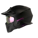 CASCO MODULAR SHAFT SH225 PILOT SOLID NEGRO FUCSIA MATE VISOR FUCSIA