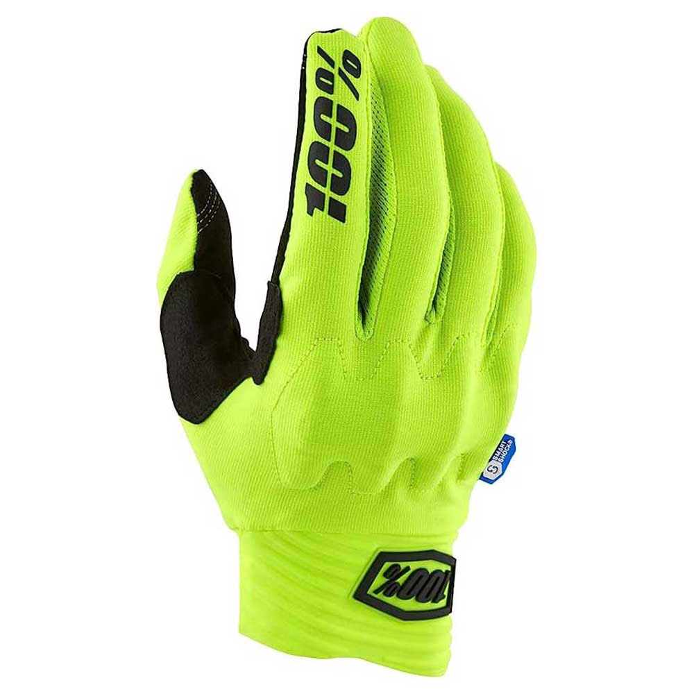 GUANTE CON PROTECCION 100% COGNITO D30 AMARILLO FLUOR