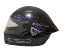 CASCO INTEGRAL ICH 501SP RUTERO NEGRO AZUL GRIS MATE VISOR TRANSPARENTE