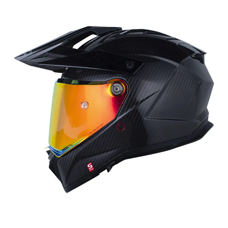 [180406] CASCO MULTIPROPOSITO SHAFT PRO MX480 CARBONO SOLID NEGRO SILVER BRILLO (S)