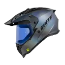 CASCO MULTIPROPOSITO SHAFT MX360 DOBLE VISOR SOLID CAMALEON NEGRO