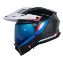 CASCO MULTIPROPOSITO SHAFT PRO MX480 CARBONO ATLAS NEGRO ROJO BRILLO