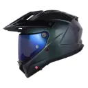 CASCO MULTIPROPOSITO SHAFT PRO MX480 CARBONO SOLID CAMALEON SILVER BRILLO 