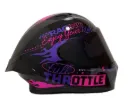 CASCO INTEGRAL ICH 503 FINYKIT NEGRO FUCSIA MORADO BRILLO VISOR NEGRO