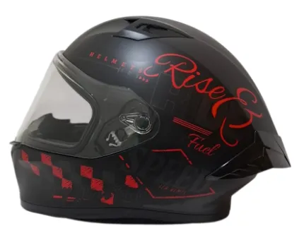 CASCO INTEGRAL ICH 503 FINYKIT NEGRO ROJO GRIS MATE VISOR TRANSPARENTE (S)
