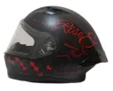 CASCO INTEGRAL ICH 503 FINYKIT NEGRO ROJO GRIS MATE VISOR TRANSPARENTE