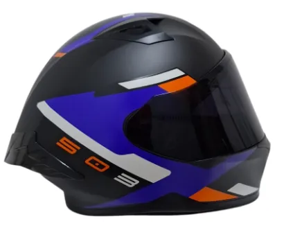 CASCO INTEGRAL ICH 503 NASUS NEGRO AZUL NARANJA MATE VISOR NEGRO (S)