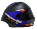 CASCO INTEGRAL ICH 503 NASUS NEGRO AZUL NARANJA MATE VISOR NEGRO