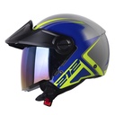 CASCO ABIERTO SHAFT 212 SPIFIX GRIS AZUL BRILLO