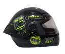 CASCO INTEGRAL ICH 501SP RUTERO NEGRO AMARILLO BRILLO VISOR TRANSPARENTE