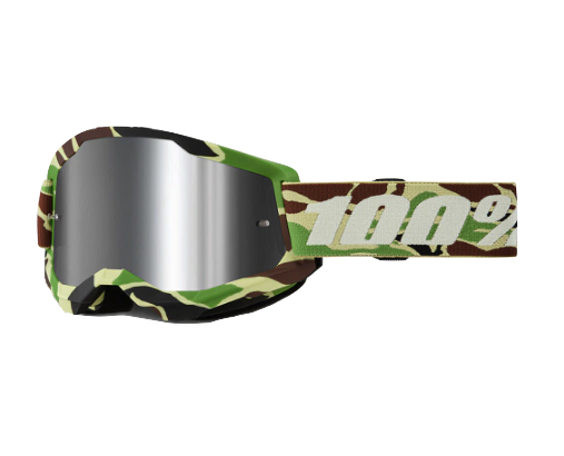 [50028-00024] GAFAS CROSS 100% ORIGINAL STRATA 2 WAR CAMO LENTE SILVER