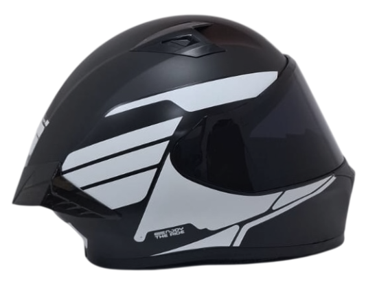 CASCO INTEGRAL ICH 503 BUNCH NEGRO BLANCO BLANCO MATE VISOR NEGRO (S)