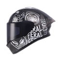CASCO INTEGRAL ICH 503 STAY WILD NEGRO GRIS VISOR NEGRO