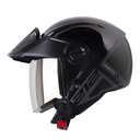 CASCO ABIERTO SHAFT 212 SPIFIX NEGRO GRIS OSCURO BRILLO